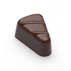 chokolade støbeform i hård plast trekant